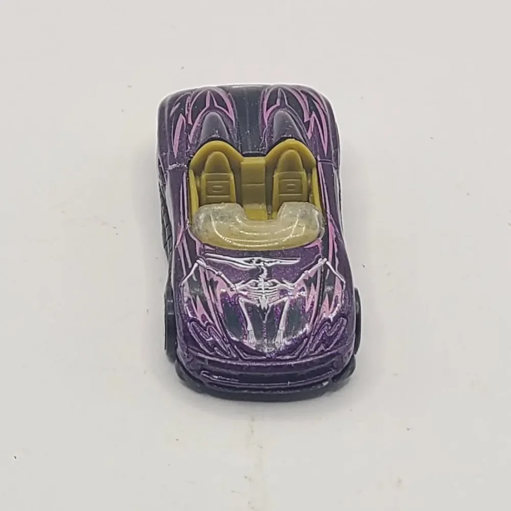 Vtg Hot Wheels MX48 Turbo 2 Seat Sports Car Purple Diecast 1/64 Loose 2000